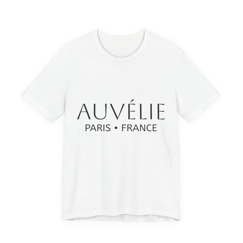 Auvélie Paris France Tee — Minimalist French Fashion T-Shirt