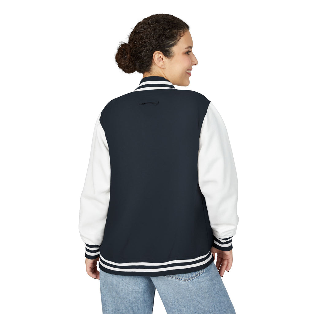 Letterman Jacket - Personalized 'Auvélie' Red & White Varsity Style