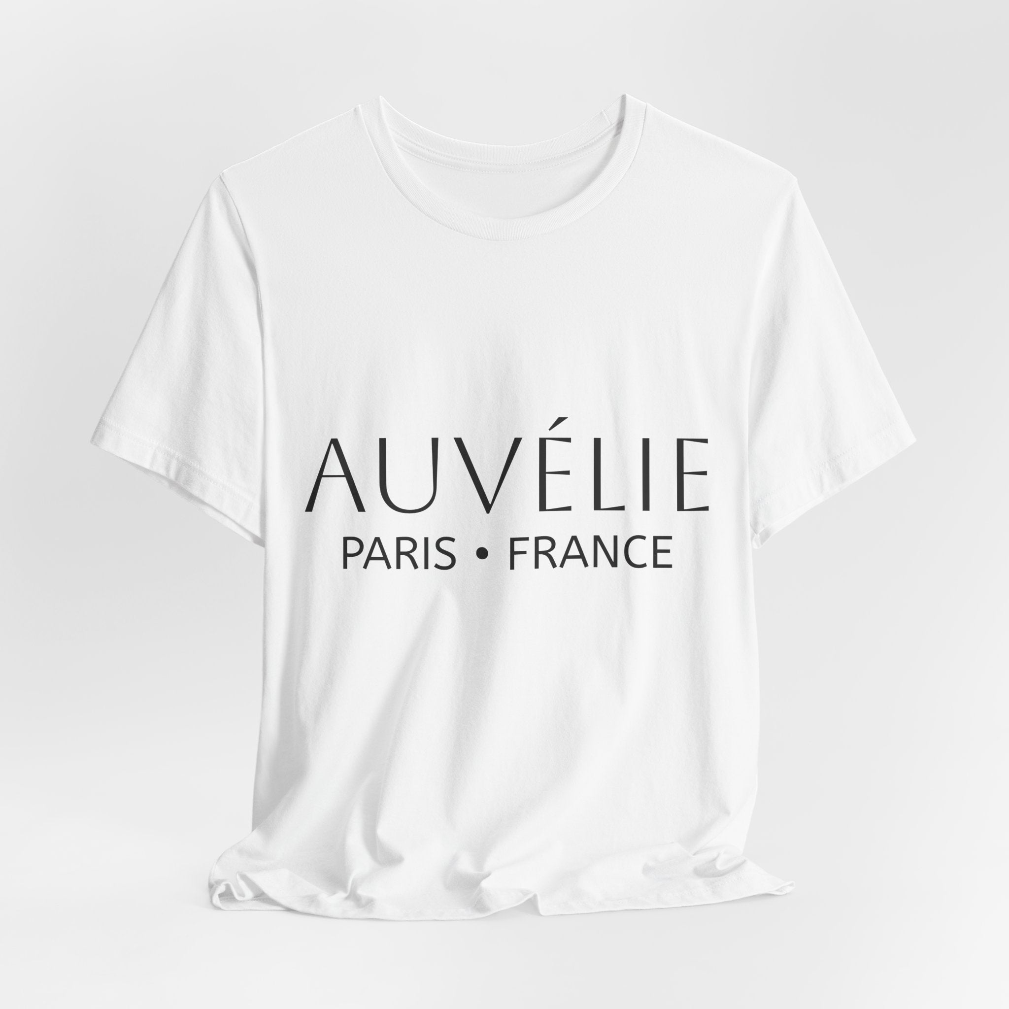 Auvélie Paris France Tee — Minimalist French Fashion T-Shirt