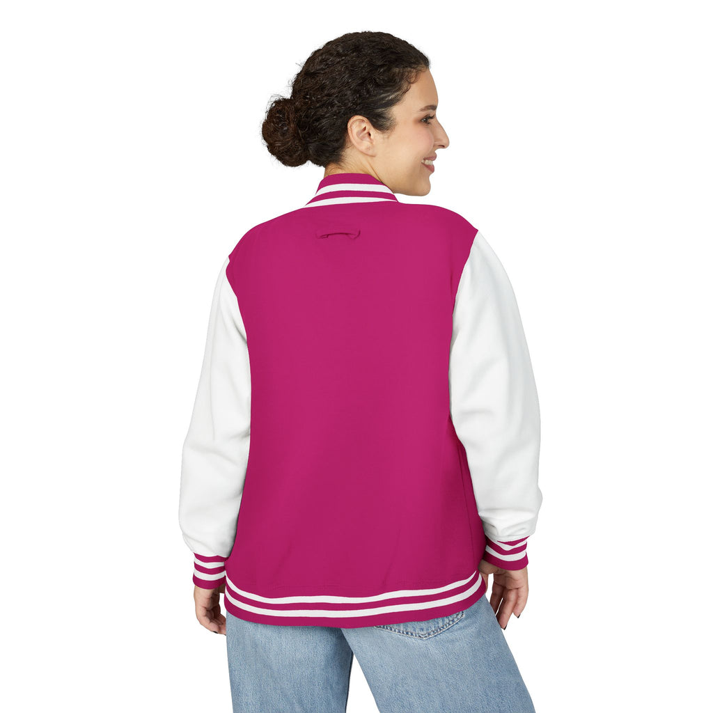 Letterman Jacket - Personalized 'Auvélie' Red & White Varsity Style