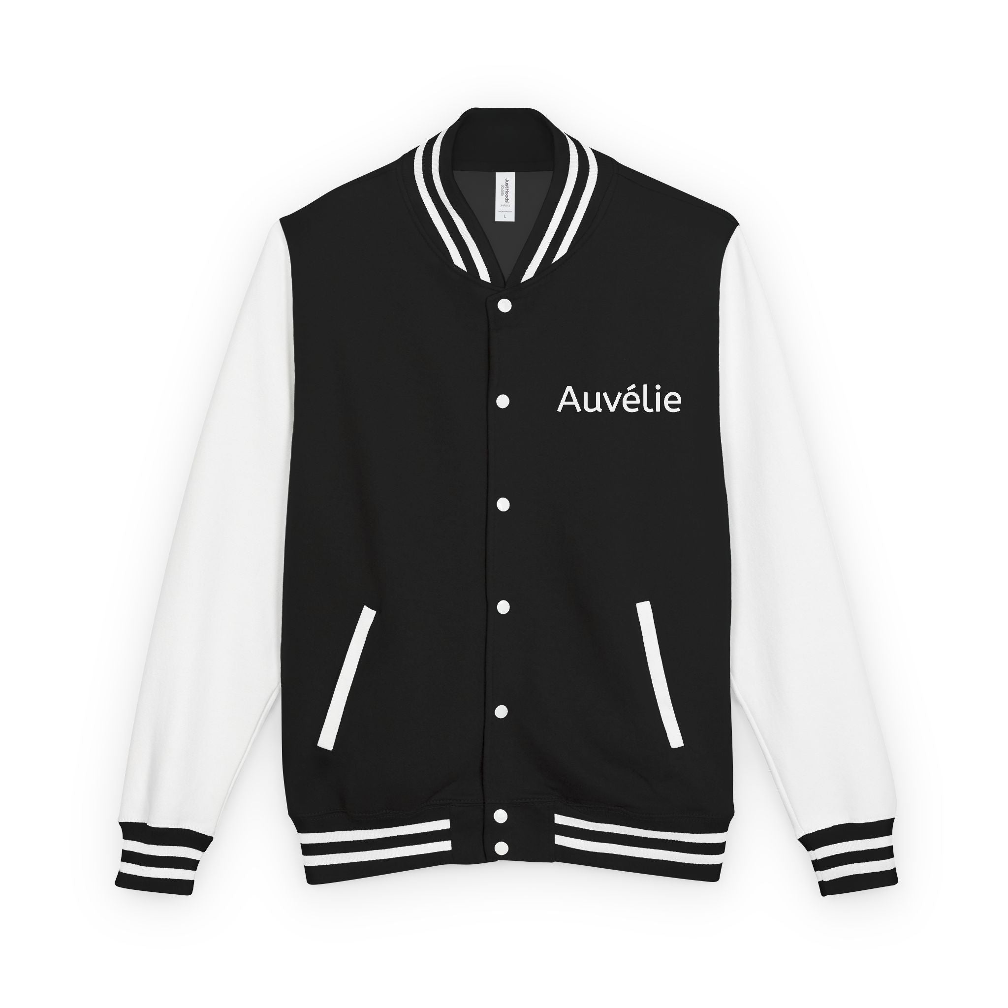 Letterman Jacket - Personalized 'Auvélie' Red & White Varsity Style