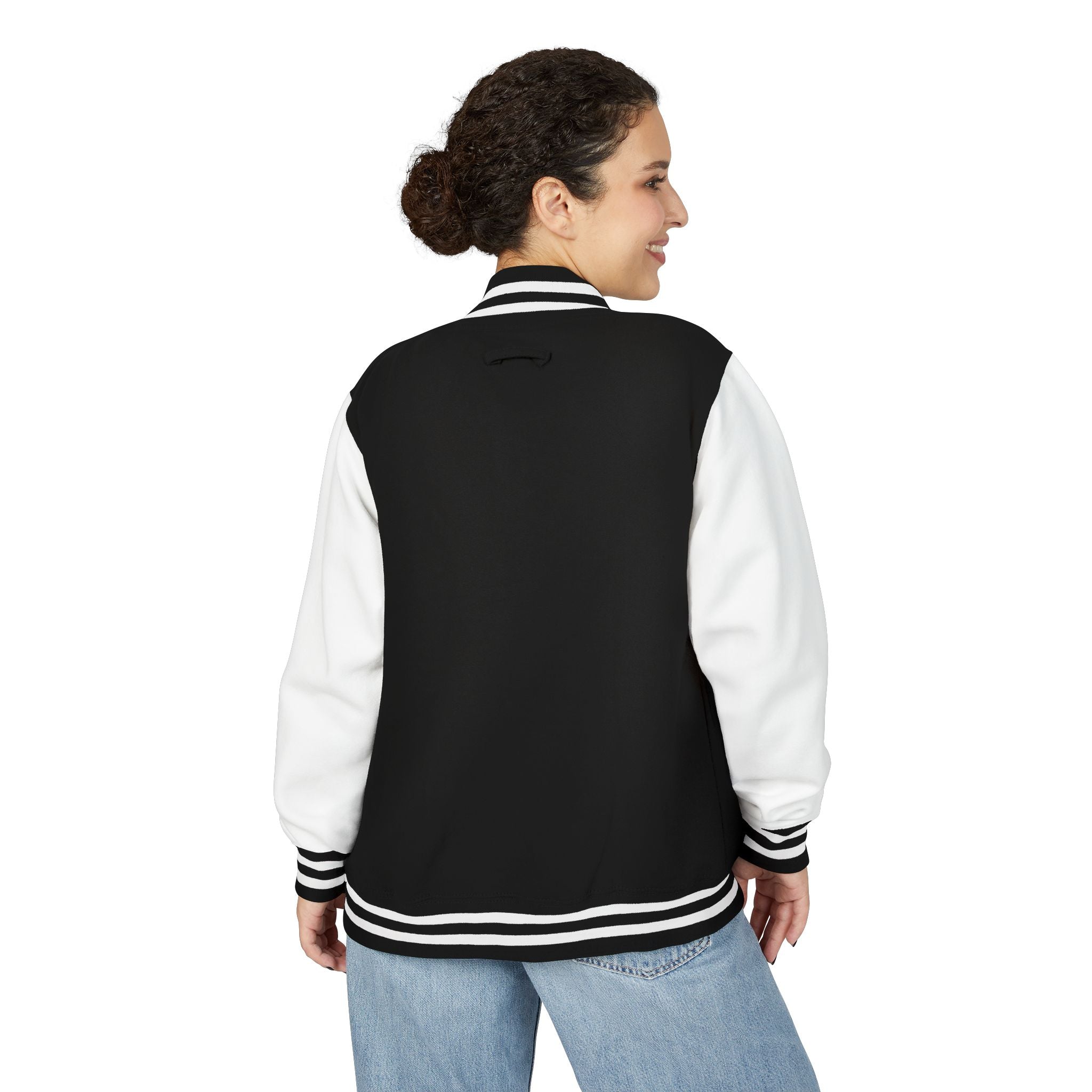 Letterman Jacket - Personalized 'Auvélie' Red & White Varsity Style