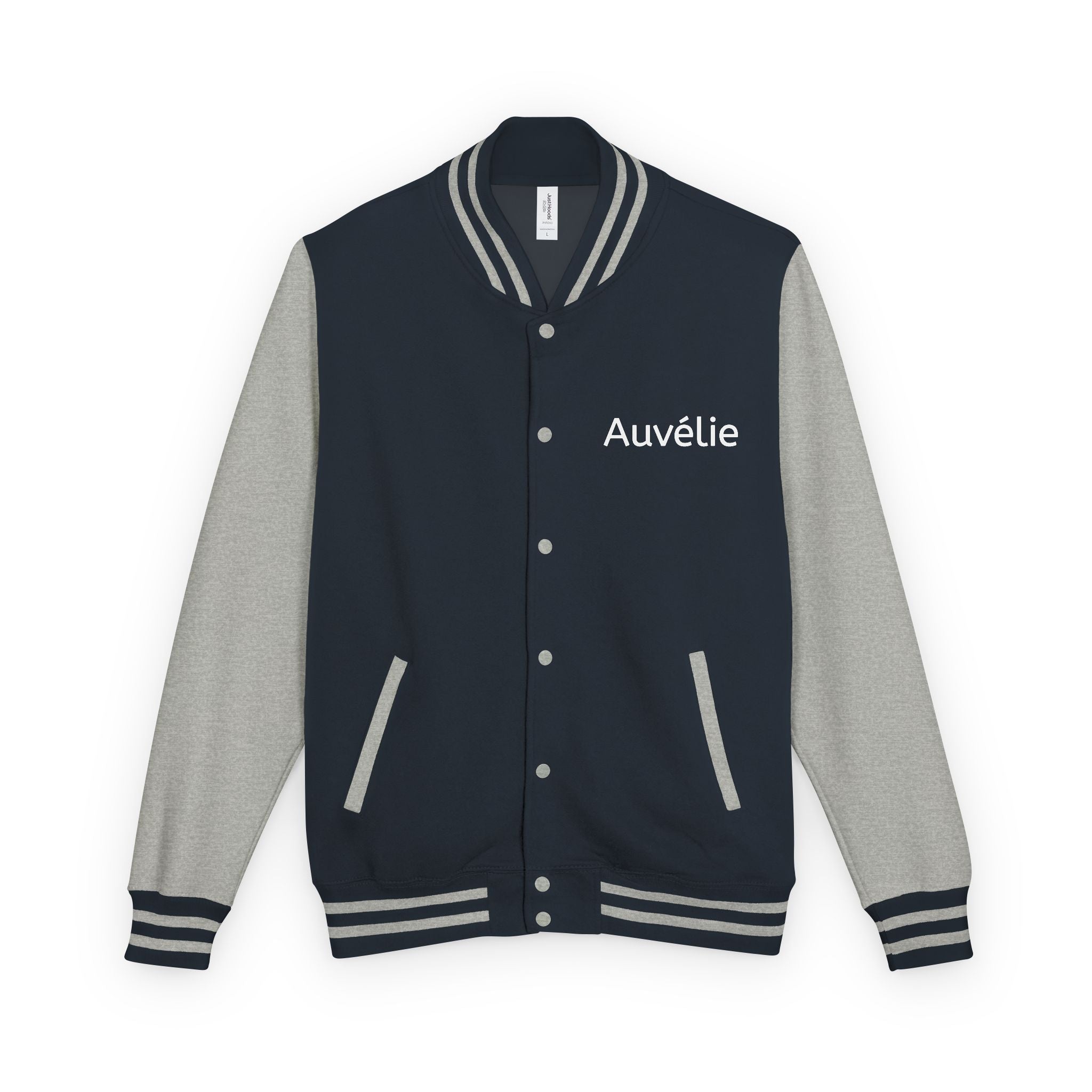 Letterman Jacket - Personalized 'Auvélie' Red & White Varsity Style