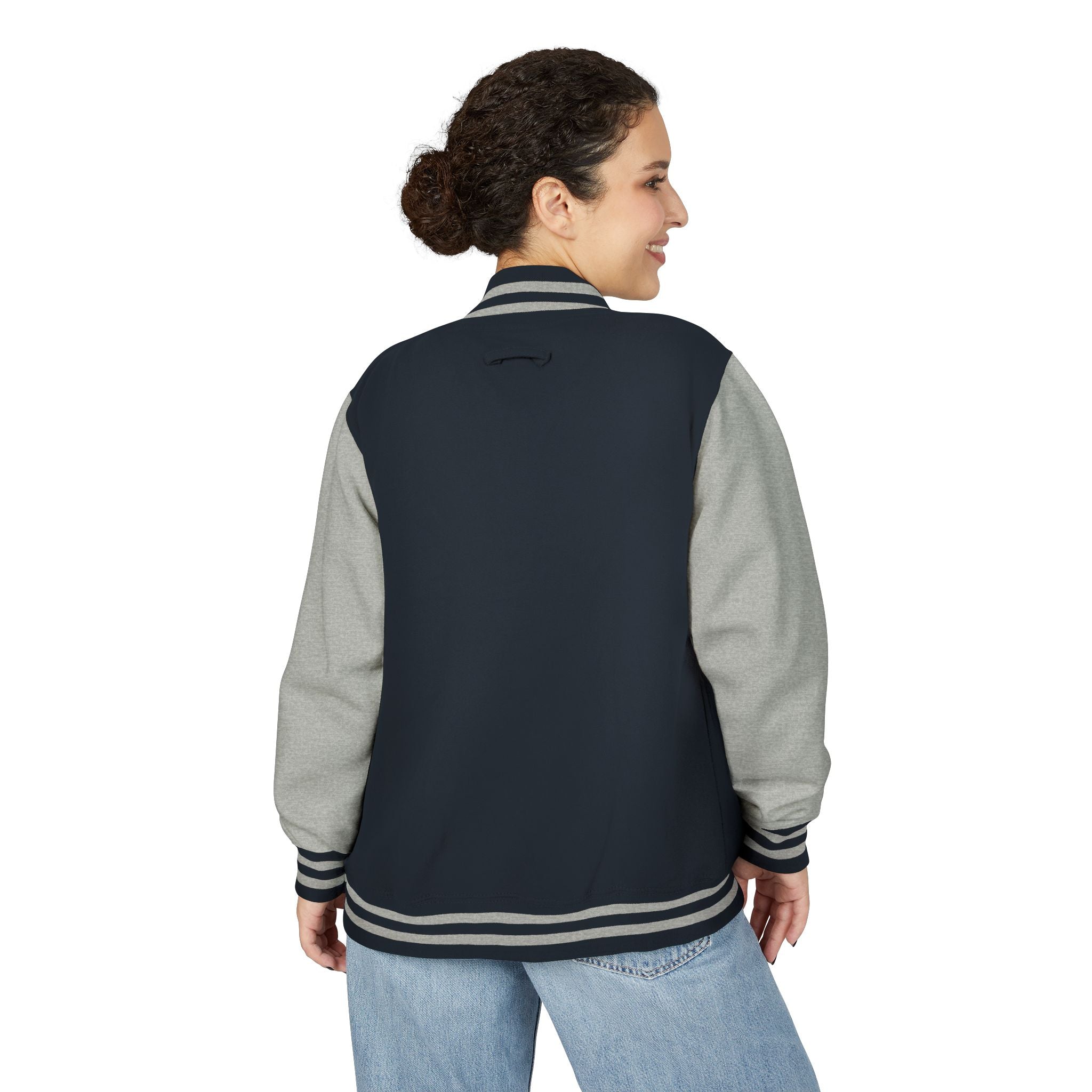 Letterman Jacket - Personalized 'Auvélie' Red & White Varsity Style