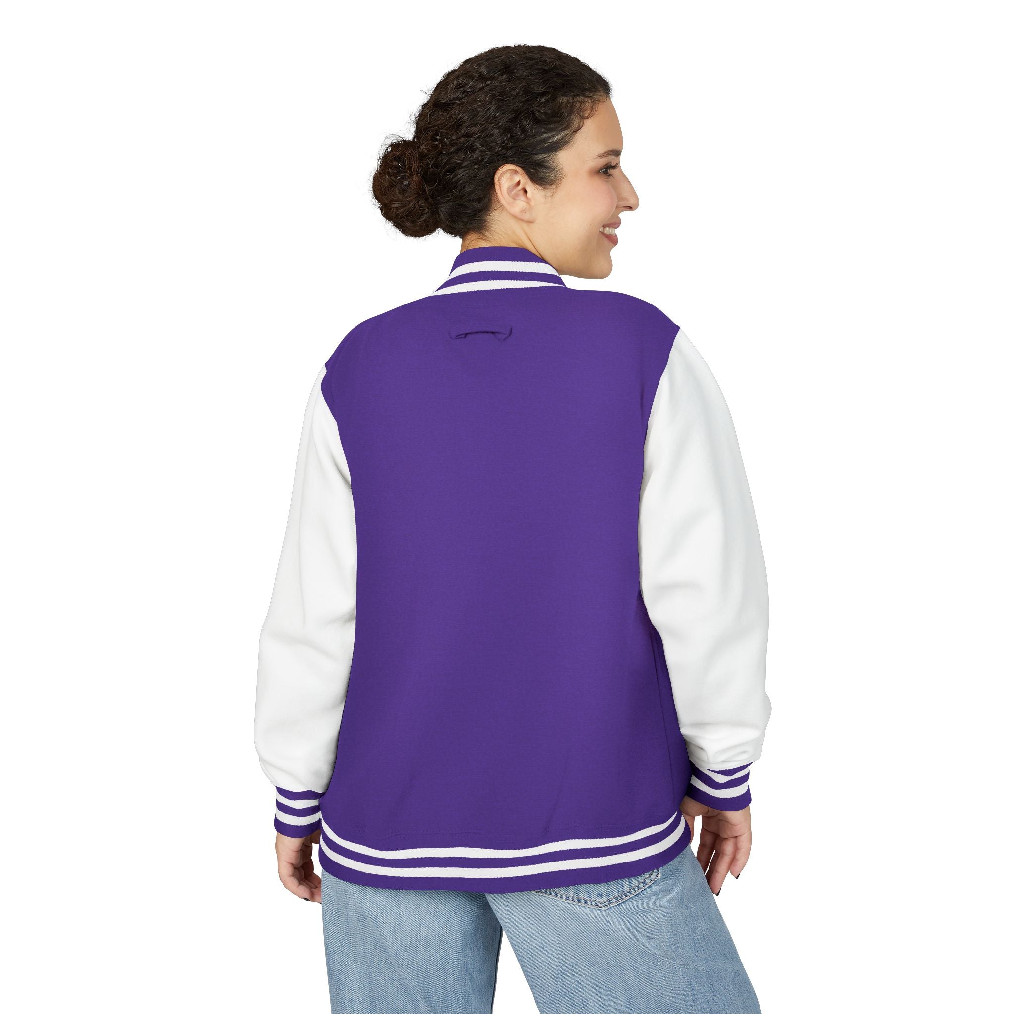 Letterman Jacket - Personalized 'Auvélie' Red & White Varsity Style